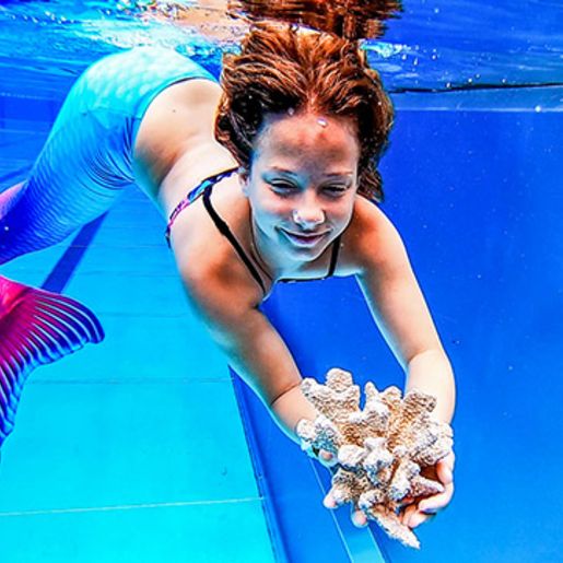 Meerjungfrauen Schwimmen Kinder und Erwachsene
