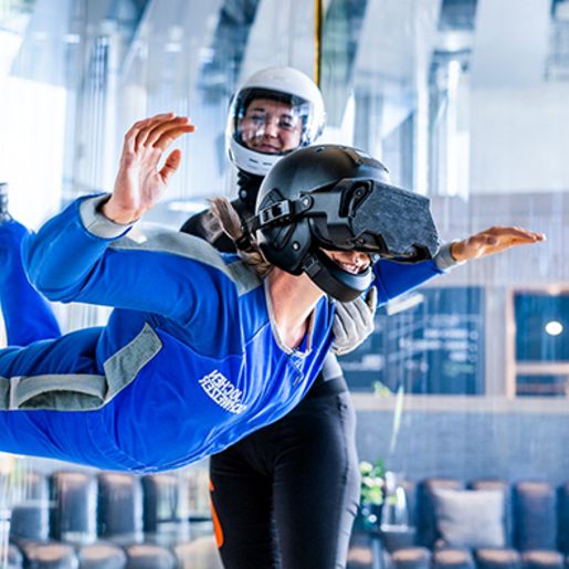 VR Bodyflying Base Jump für Kinder in Taufkirchen