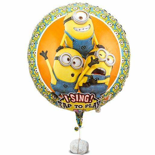 Singender Ballon Geburtstagsgrüße lachende Minions