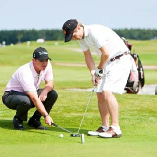 Golfen mit den Profis